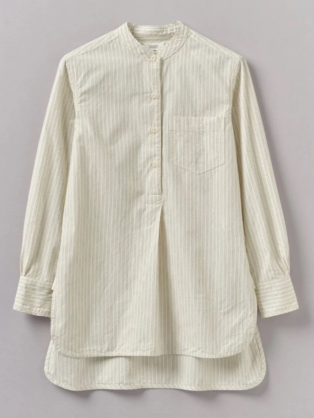 TOAST Taro Stripe Cotton Shirt